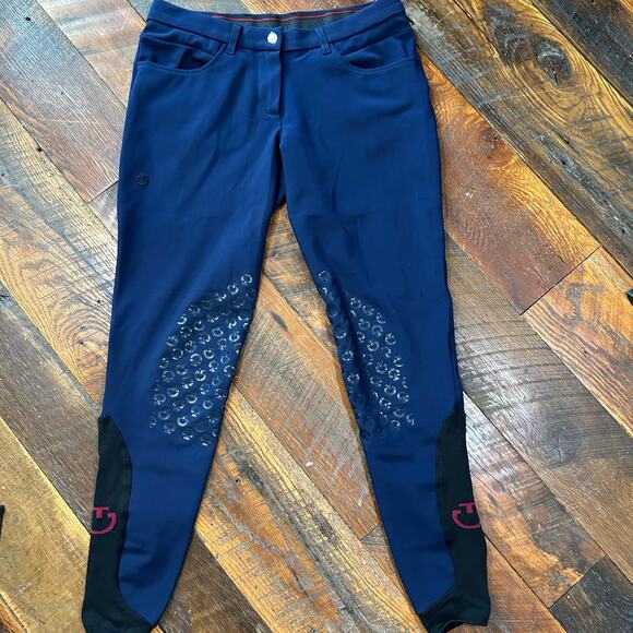 Cavalleria Toscana Pants - Cavalleria Toscana Riding Breeches Navy USA Size 10 (Italy 42)